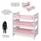 Badger Basket 1-2-3 Convertible Doll Bunk Bed with Bedding and Free Personalization Kit - Pink/Stripe